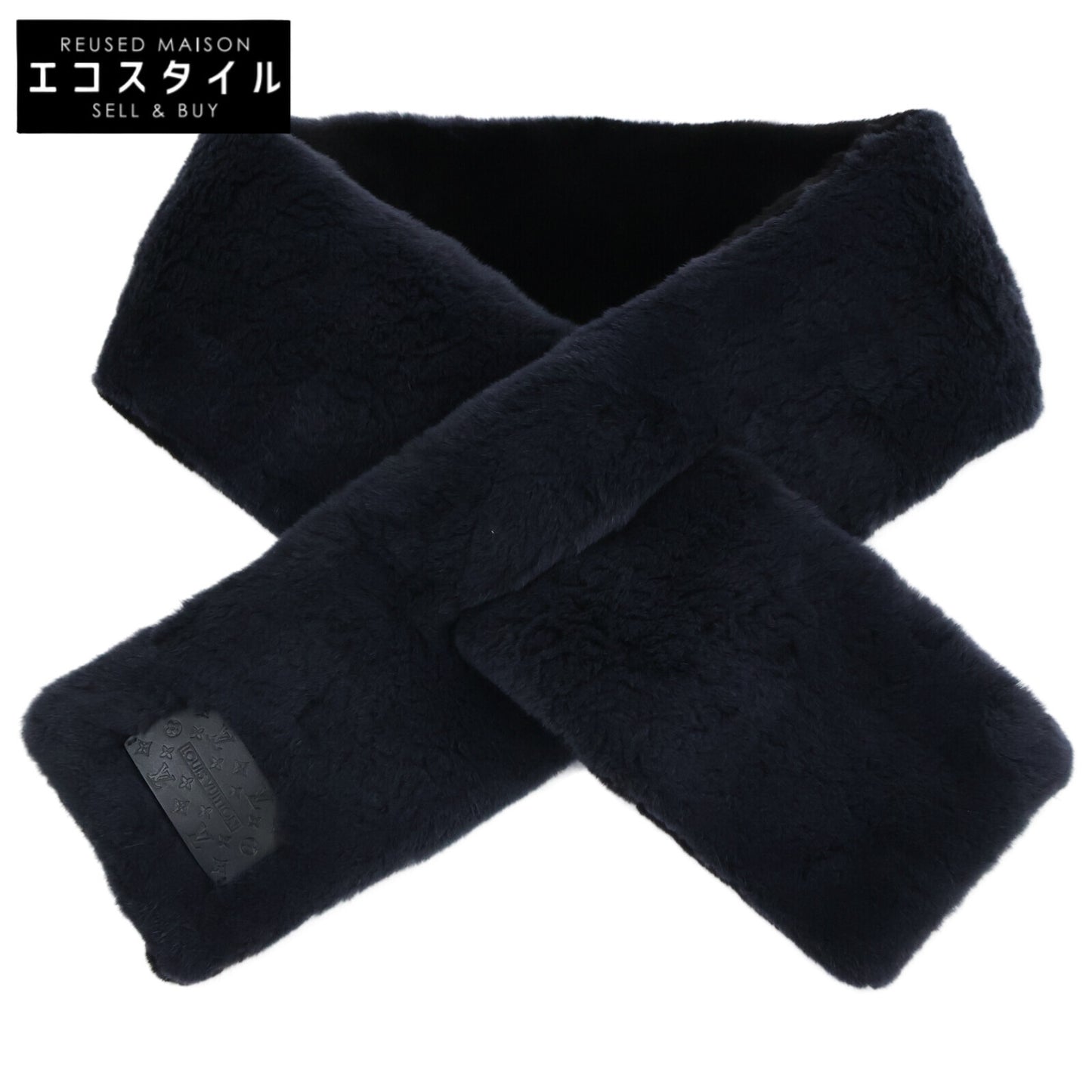 LOUIS VUITTON ルイヴィトン 美品 M71660 バイカラー シェアードミンク マフラー