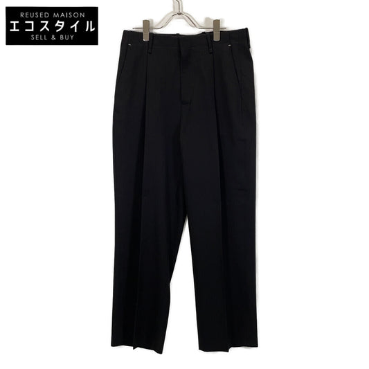 berluti ベルルッティ R18TTU66WAYJ ブラック ウール100 ワンタックスラックスパンツ ボトムス