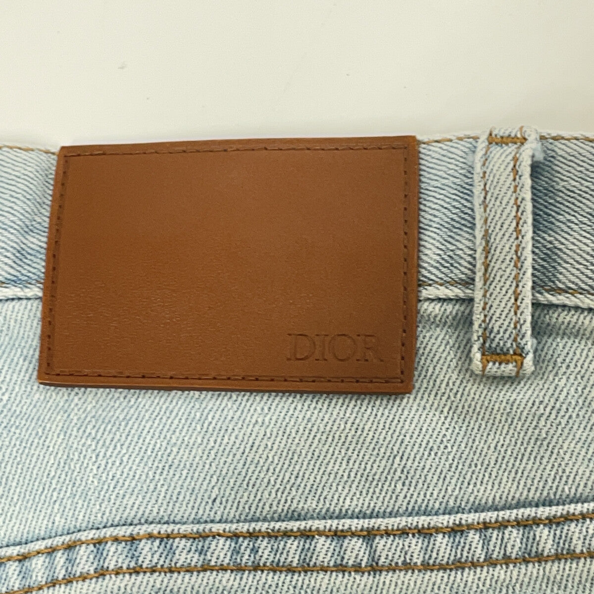 DIOR ディオール 863DS11T082X ライトブルー ジップフライデニムパンツ ボトムス
