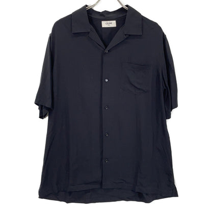 CELINE 思琳 2C84A852C 黑色 后幅Logo短袖衬衫 上衣