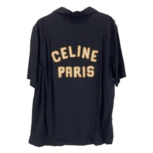 CELINE セリーヌ 2C84A852C ブラック バックロゴ半袖シャツ トップス