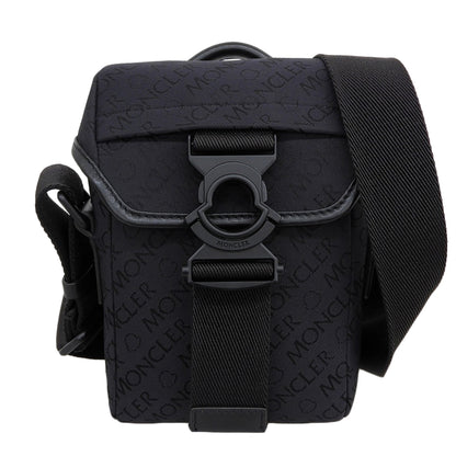 MONCLER モンクレール 美品 SPREAD CROSS BODY クロスボディショルダーバッグ メンズ ブラック 22年製 ショルダーバッグ