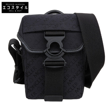 MONCLER モンクレール 美品 SPREAD CROSS BODY クロスボディショルダーバッグ メンズ ブラック 22年製 ショルダーバッグ