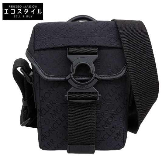 MONCLER モンクレール 美品 SPREAD CROSS BODY クロスボディショルダーバッグ メンズ ブラック 22年製 ショルダーバッグ