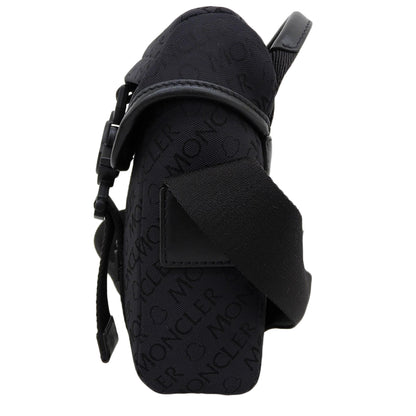 MONCLER モンクレール 美品 SPREAD CROSS BODY クロスボディショルダーバッグ メンズ ブラック 22年製 ショルダーバッグ