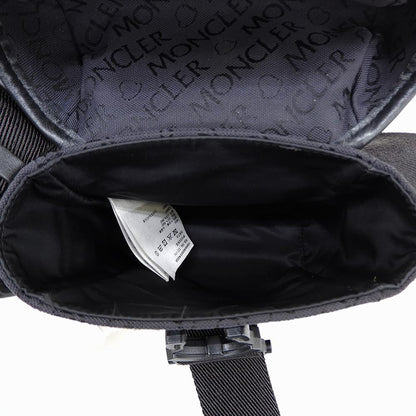 MONCLER モンクレール 美品 SPREAD CROSS BODY クロスボディショルダーバッグ メンズ ブラック 22年製 ショルダーバッグ