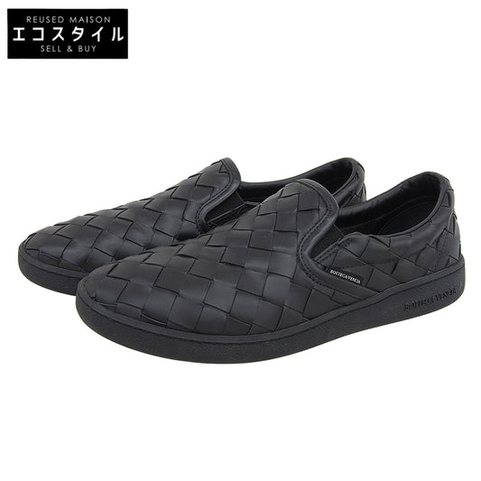 BOTTEGA VENETA ボッテガヴェネタ ソーヤースニーカー イントレチャート レザー スリッポン シューズ メンズ ブラック 41 シューズ 41