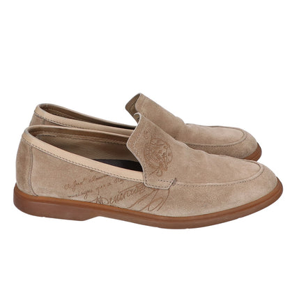 berluti ベルルッティ スエード カリグラフィー スクリプト ローファー スニーカー シューズ メンズ ベージュ 7 シューズ 7