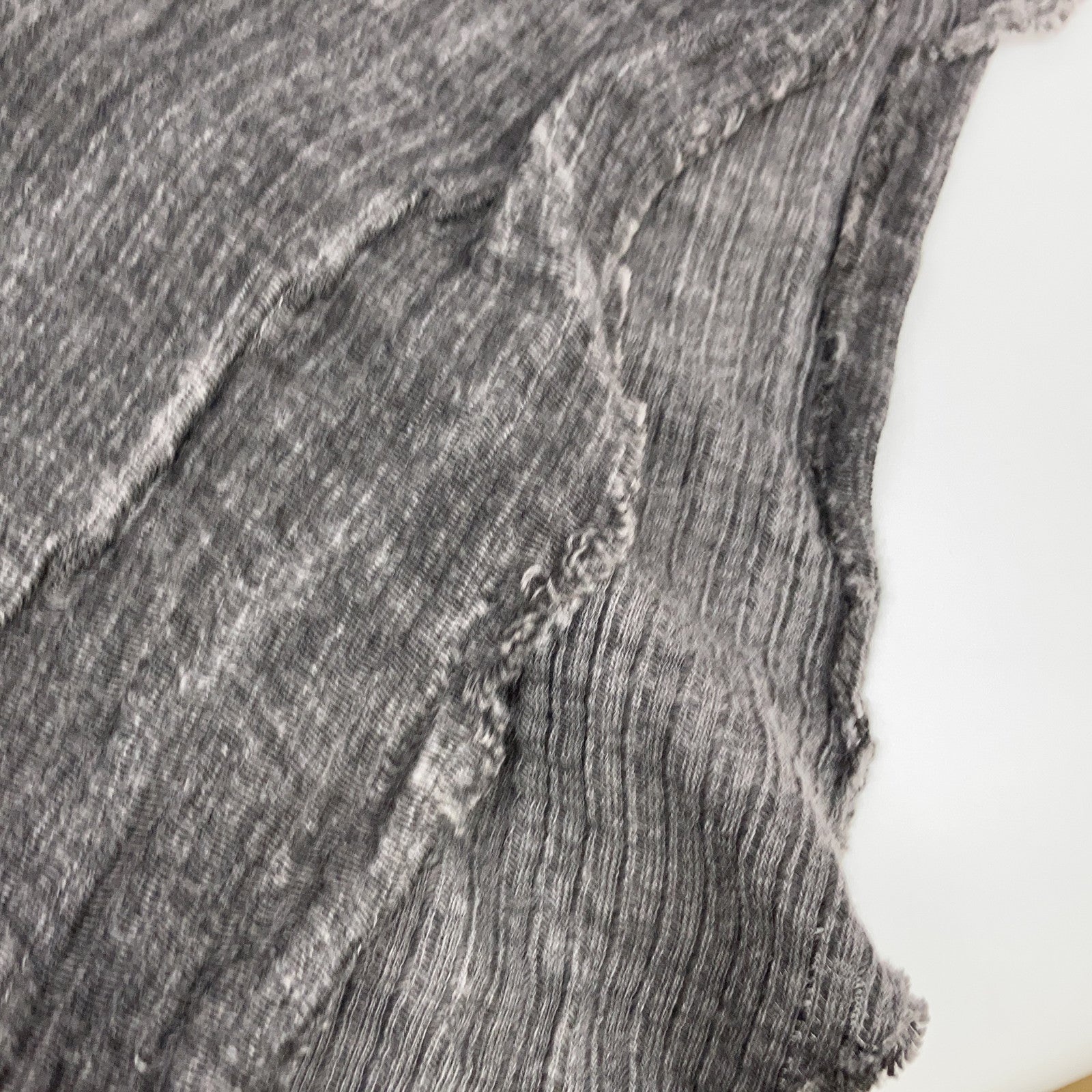 m.a+ Grey x Black Docking Cut-Off Skirt