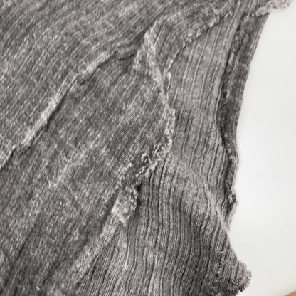 m.a+ Grey x Black Docking Cut-Off Skirt
