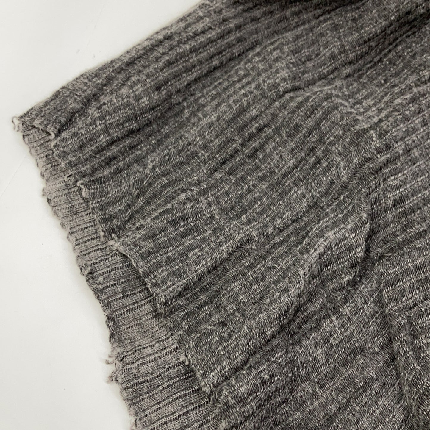 m.a+ Grey x Black Docking Cut-Off Skirt