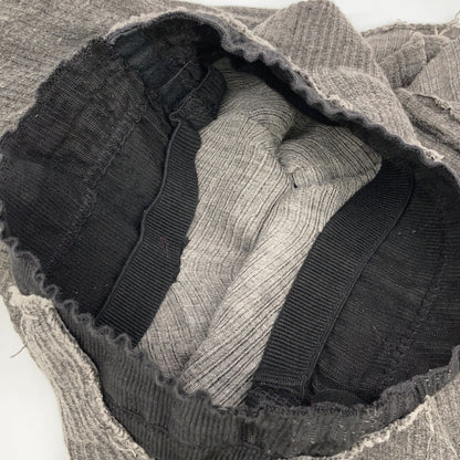 m.a+ Grey x Black Docking Cut-Off Skirt