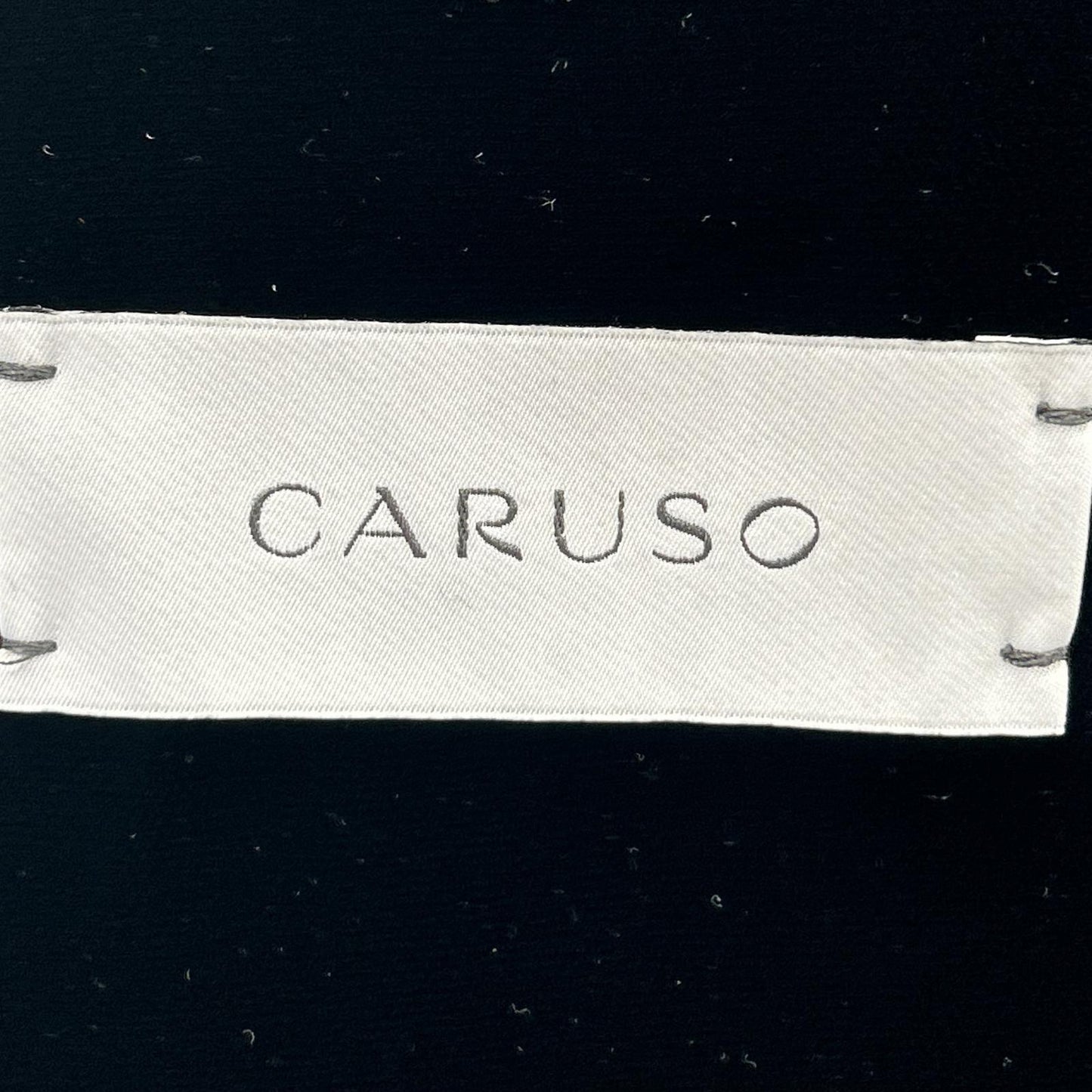 CARUSO カルーゾ 32-07-04-07010 ブラック ノーカラー 1Bベルベットジャケット ジャケット