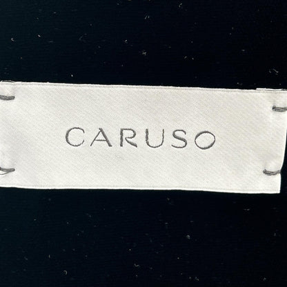 CARUSO カルーゾ 32-07-04-07010 ブラック ノーカラー 1Bベルベットジャケット ジャケット