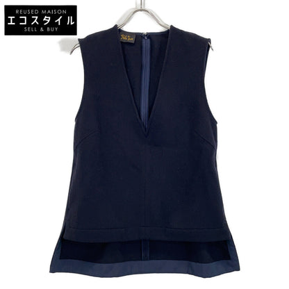 Pale Jute [Excellent condition/24AW] PJ-2024AW-02 Wool Back Zip V-Neck Vest