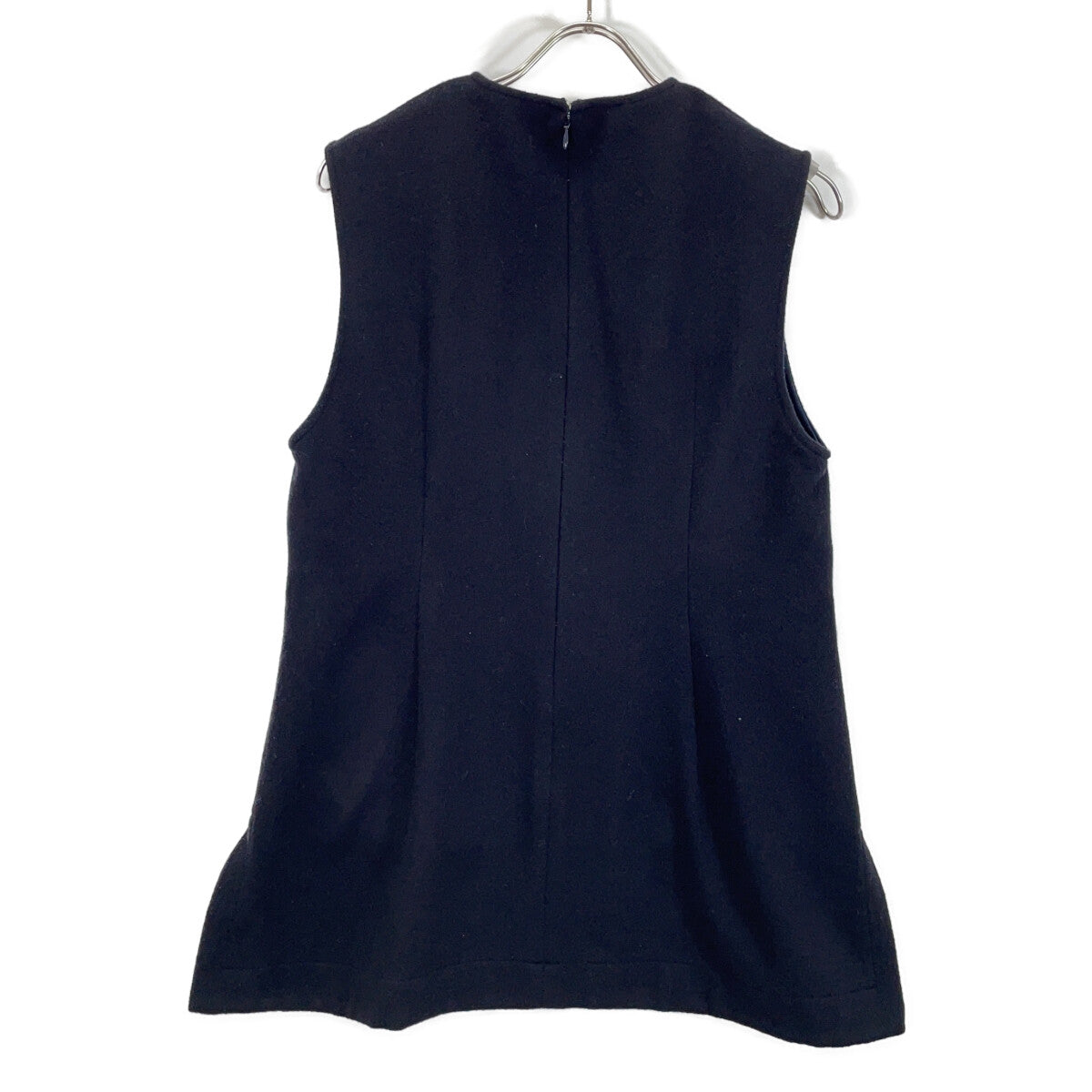 Pale Jute [Excellent condition/24AW] PJ-2024AW-02 Wool Back Zip V-Neck Vest