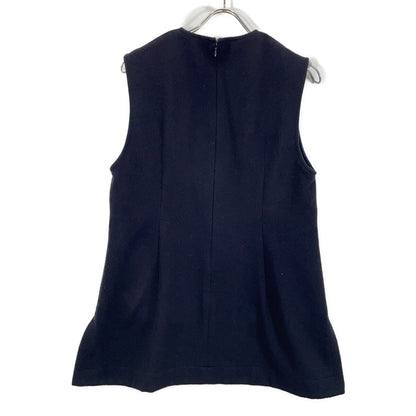 Pale Jute [Excellent condition/24AW] PJ-2024AW-02 Wool Back Zip V-Neck Vest