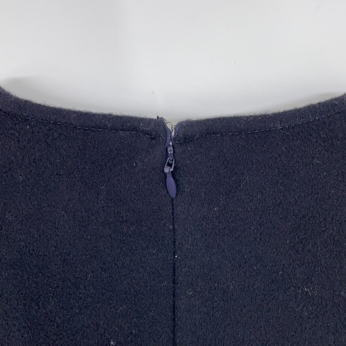Pale Jute [Excellent condition/24AW] PJ-2024AW-02 Wool Back Zip V-Neck Vest