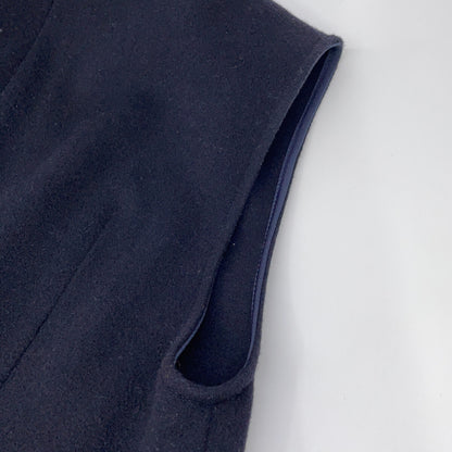 Pale Jute [Excellent condition/24AW] PJ-2024AW-02 Wool Back Zip V-Neck Vest