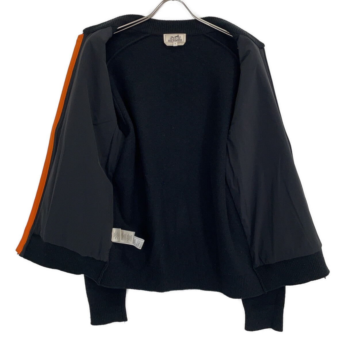 HERMES エルメス 【国内正規】ウールｘカシミヤ ナイロン切替 ジップアップ ジャケット ジャケット