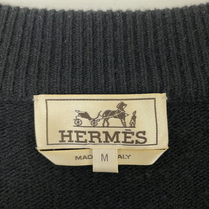 HERMES エルメス 【国内正規】ウールｘカシミヤ ナイロン切替 ジップアップ ジャケット ジャケット