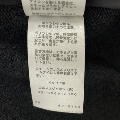 HERMES エルメス 【国内正規】ウールｘカシミヤ ナイロン切替 ジップアップ ジャケット ジャケット
