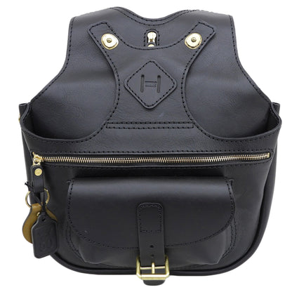 HERZ ヘルツ 着る鞄 ポケット付き S ソフトレザー リュック デイパック メンズ ブラック R-14 リュック バックパック S