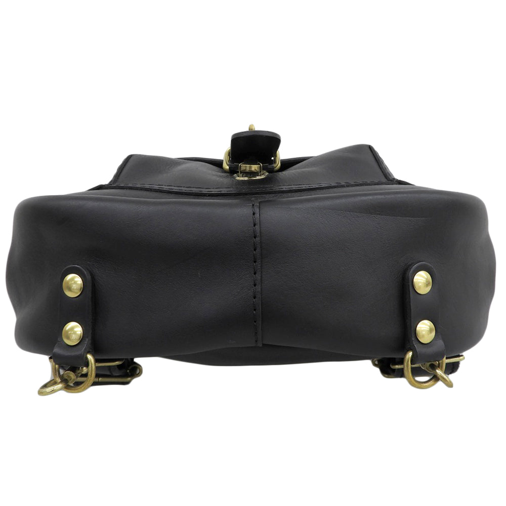 HERZ ヘルツ 着る鞄 ポケット付き S ソフトレザー リュック デイパック メンズ ブラック R-14 リュック バックパック S