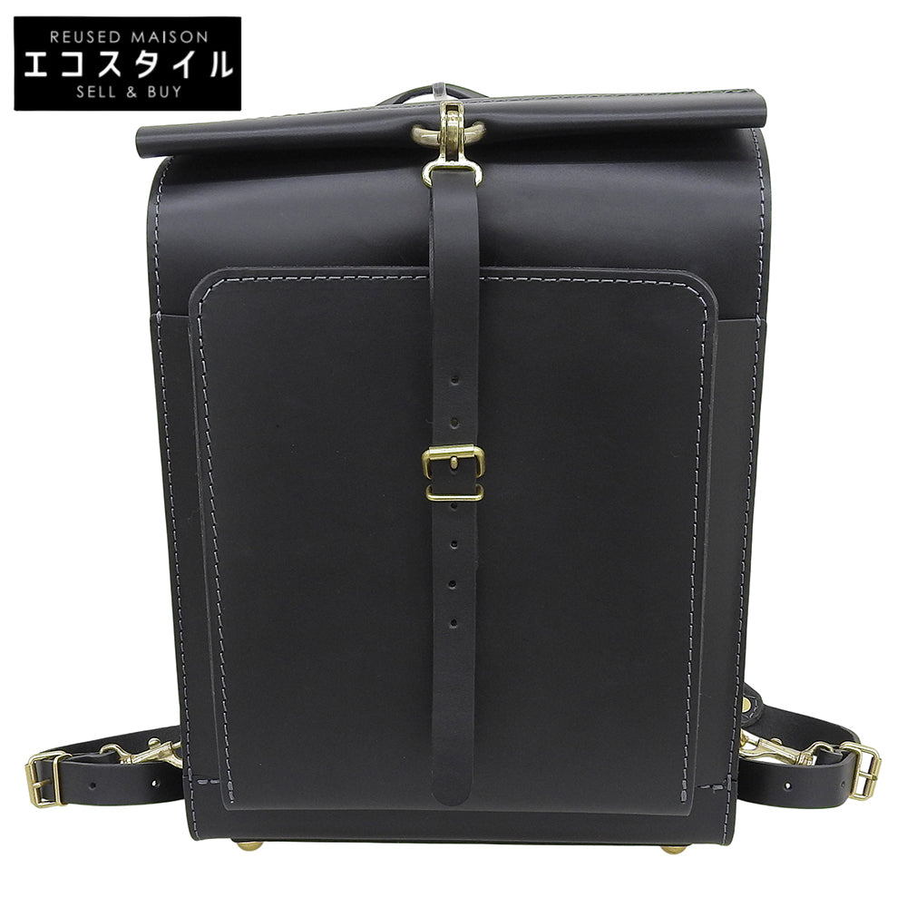 HERZ ヘルツ ソフトレザー 1本ベルトバレルリュック リュック デイパック メンズ ブラック R-26 リュック バックパック F