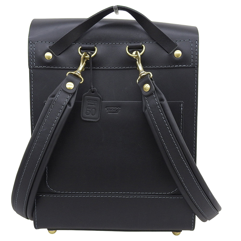 HERZ ヘルツ ソフトレザー 1本ベルトバレルリュック リュック デイパック メンズ ブラック R-26 リュック バックパック F