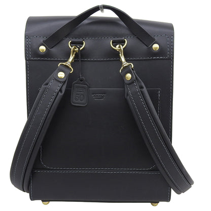 HERZ ヘルツ ソフトレザー 1本ベルトバレルリュック リュック デイパック メンズ ブラック R-26 リュック バックパック F