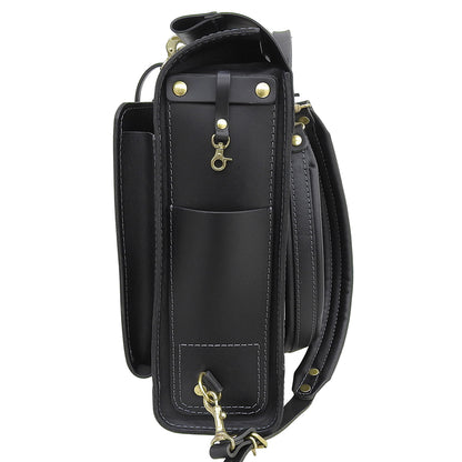 HERZ ヘルツ ソフトレザー 1本ベルトバレルリュック リュック デイパック メンズ ブラック R-26 リュック バックパック F