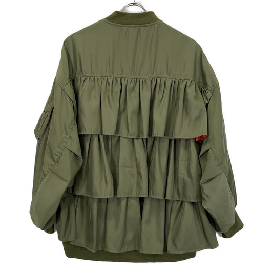 RISLEY リズレー R2201-BJK199 ｶｰｷ ﾌﾘﾙ付きﾎﾞﾝﾊﾞｰｼﾞｬｹｯﾄ ジャケット F