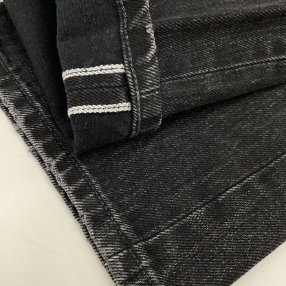 TANAKA 田中 ST-126 THE STRAIGHT JEAN TRONSERS 黑色 棉 预洗 五袋黑色赤耳牛仔裤 下装