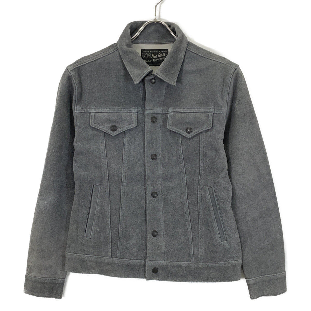 RATS 拉茨 23'RJ-0907 灰色 牛麂皮 按扣 麂皮夹克/SUEDE LEATHER JKT 夹克 S