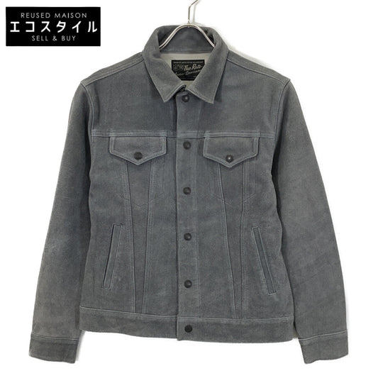 RATS ラッツ 23'RJ-0907 グレー カウスエード スナップボタン スエードレザージャケット/SUEDE LEATHER JKT ジャケット