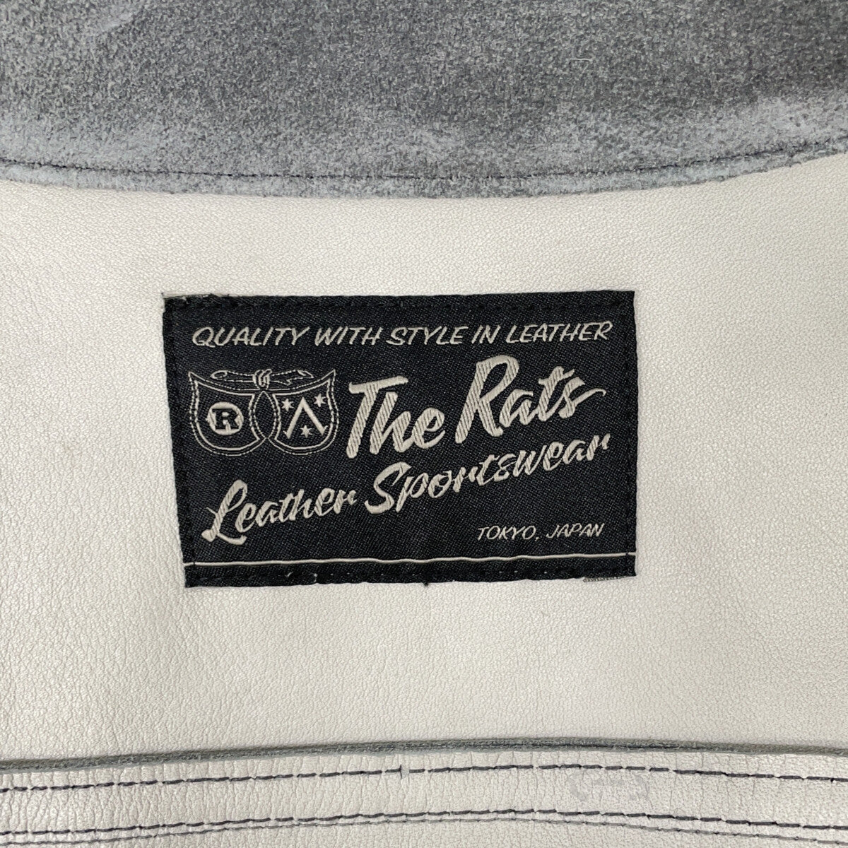 RATS 拉茨 23'RJ-0907 灰色 牛麂皮 按扣 麂皮夹克/SUEDE LEATHER JKT 夹克 S