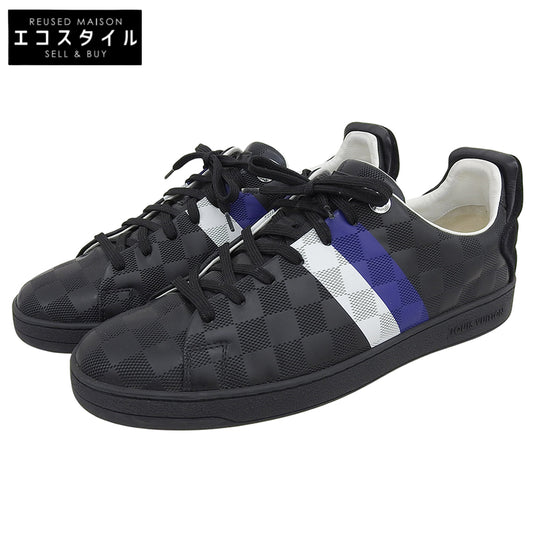 LOUIS VUITTON ルイヴィトン ダミエライン ローカット スニーカー シューズ メンズ ブラック×ホワイト×ブルー 7 MS1115 シューズ 7