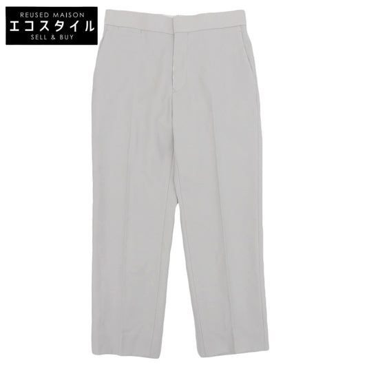 DRAWER Wool Mohair Gabardine Tapered Pants Bottoms Women's Light Gray 36 Bottoms 36