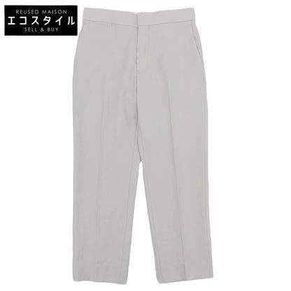 DRAWER Wool Mohair Gabardine Tapered Pants Bottoms Women's Light Gray 36 Bottoms 36