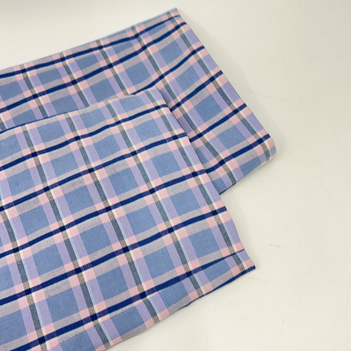 DRAWER ドゥロワー 蓝色 格纹 基础款长裤 下装 36