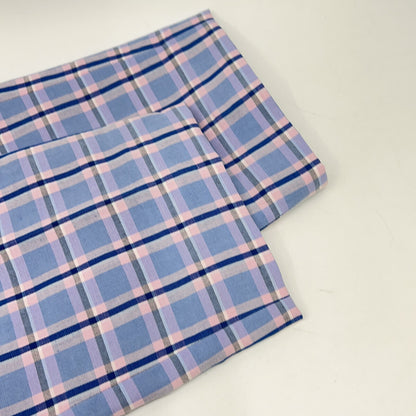 DRAWER ドゥロワー 蓝色 格纹 基础款长裤 下装 36