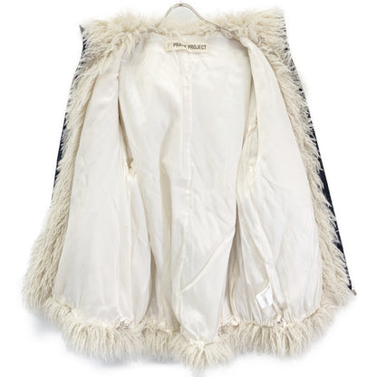 PRANK PROJECT プランクプロジェクト 25AW 31252215105 ホワイト ドローストリング Fake Fur Hooded Hoodie ジャケット
