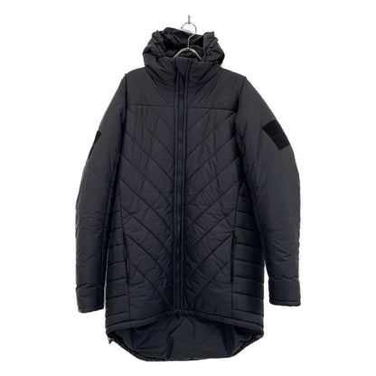SJ12 Black Nylon Padded Long Jacket M Men's