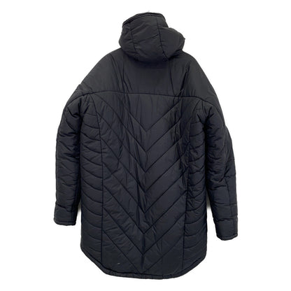 SJ12 Black Nylon Padded Long Jacket M Men's