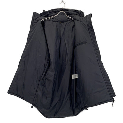 SJ12 Black Nylon Padded Long Jacket M Men's