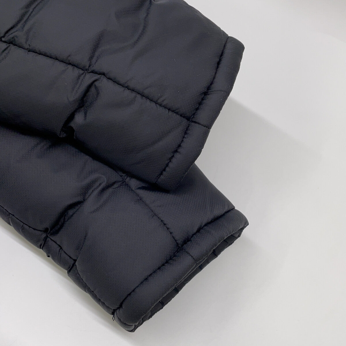 SJ12 Black Nylon Padded Long Jacket M Men's