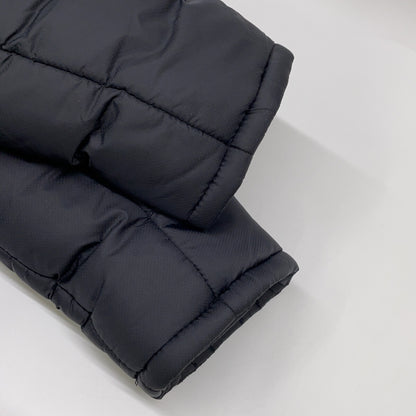 SJ12 Black Nylon Padded Long Jacket M Men's