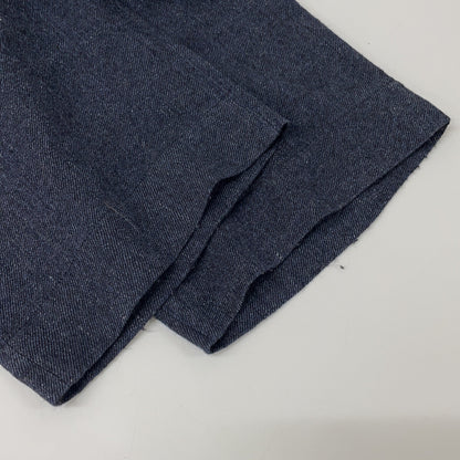 Linen Wool Belted Two-Tuck High-Waist Pants / Bottoms S Ladies