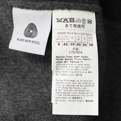 S MaxMara - CUCITO AMANO Double-Faced W-ZIP Collarless Jacket 24290460936 (As New/Domestic Authenticity Guaranteed)
